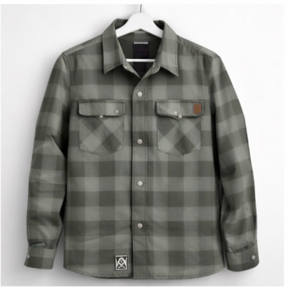 Premium Goods Green Plaid Button-Up Shirt
